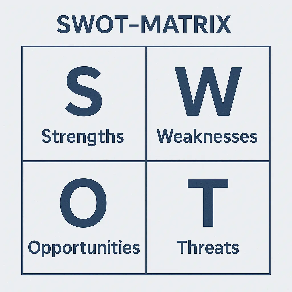 Приклад матриці для проведення SWOT-аналізу