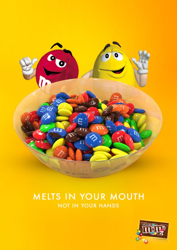 Унікальна торгова пропозиція Приклад M&M’s: Тануть у роті, а не в руках.