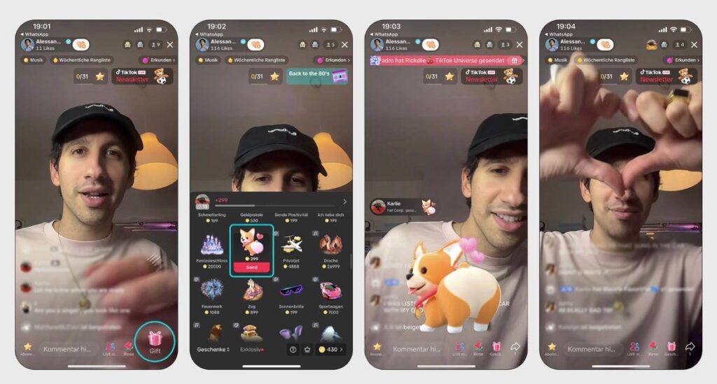 Де можна витратити монети в TikTok?
