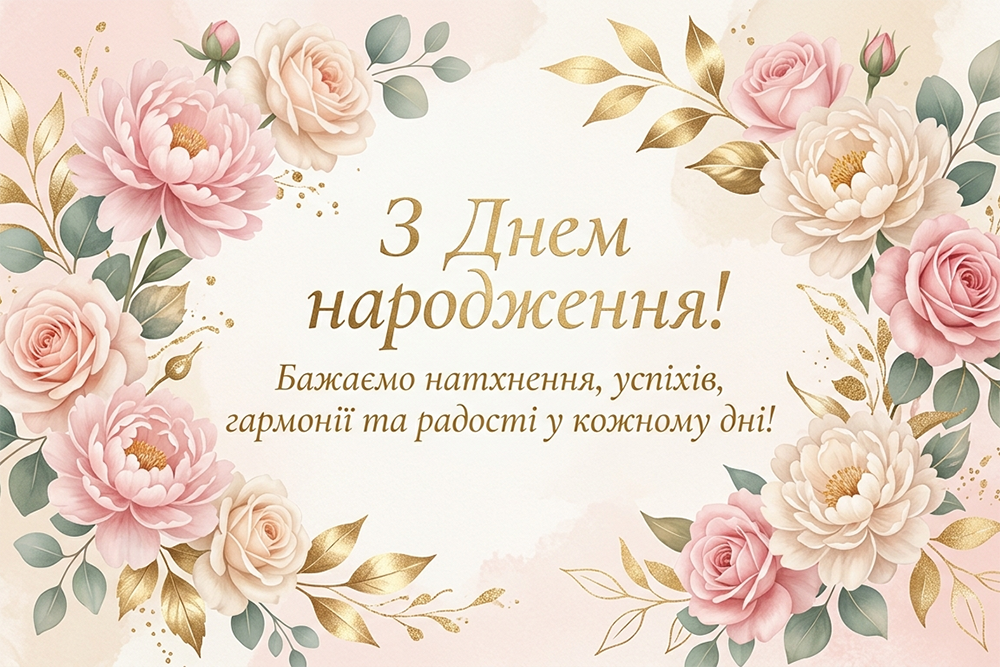 Сучасне привітання з днем народження колезі жінці 