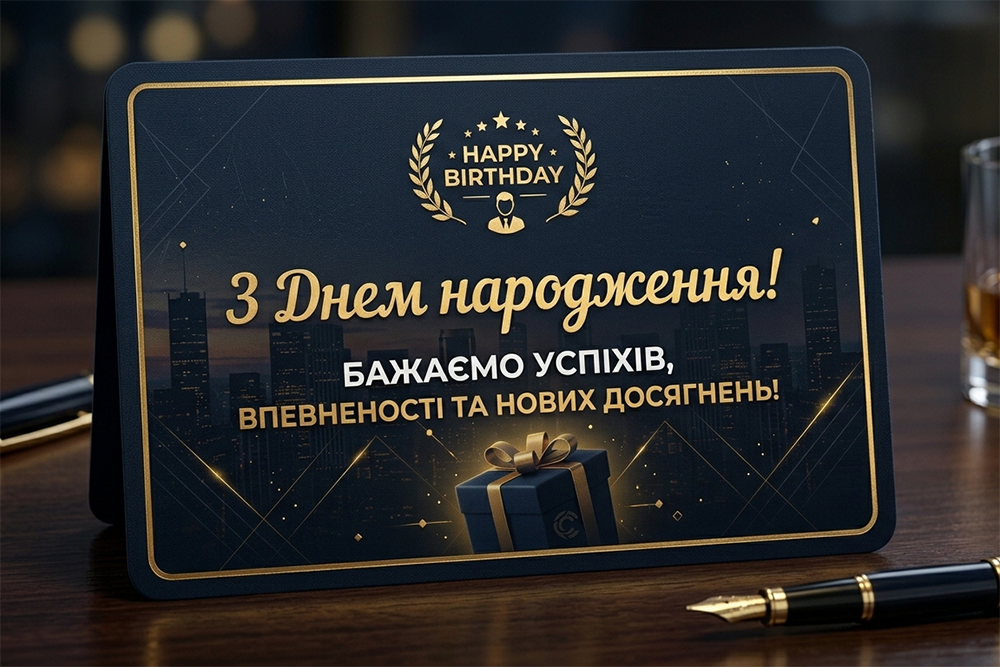 Оригінальне привітання з днем народження колезі