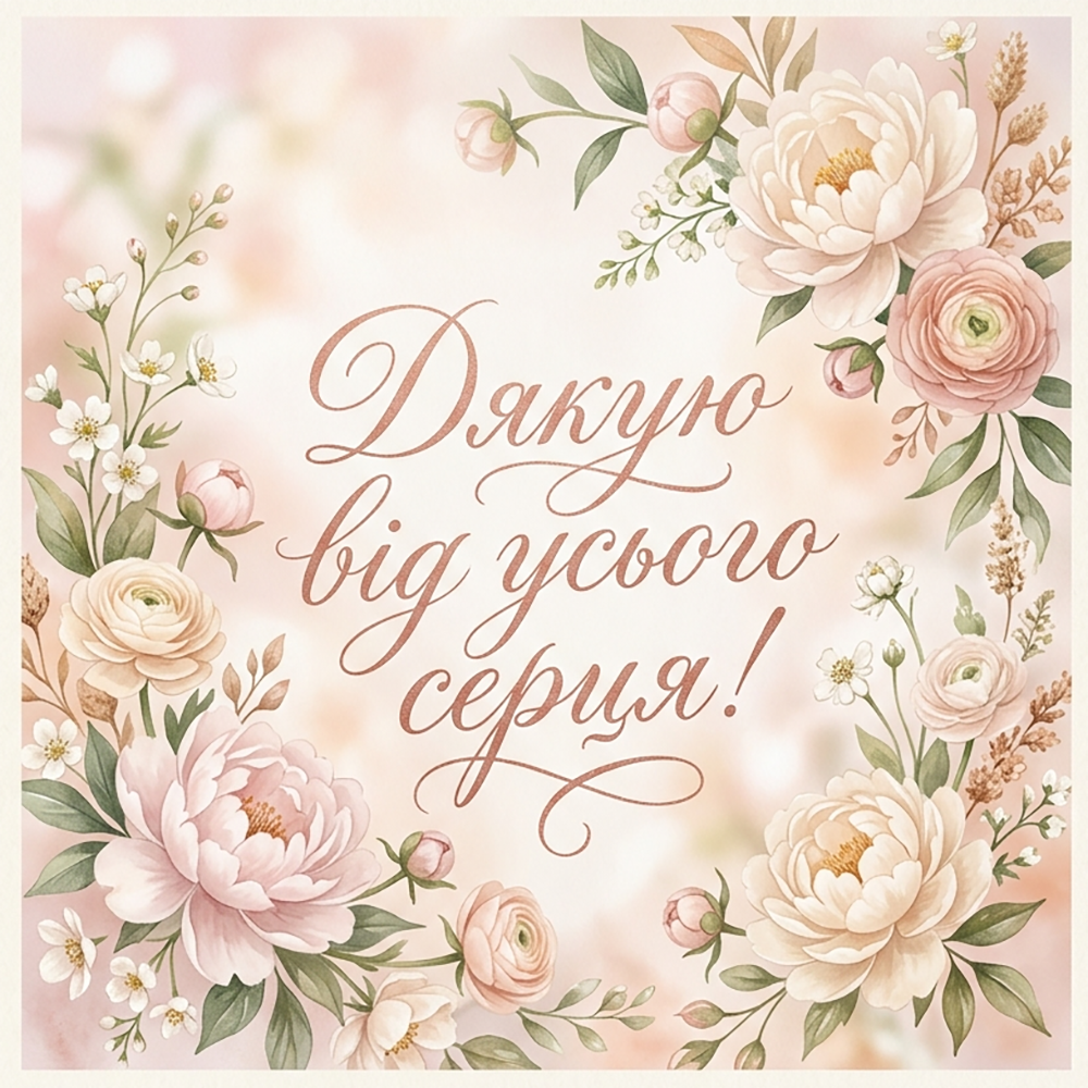 Красиві слова подяки в картинках