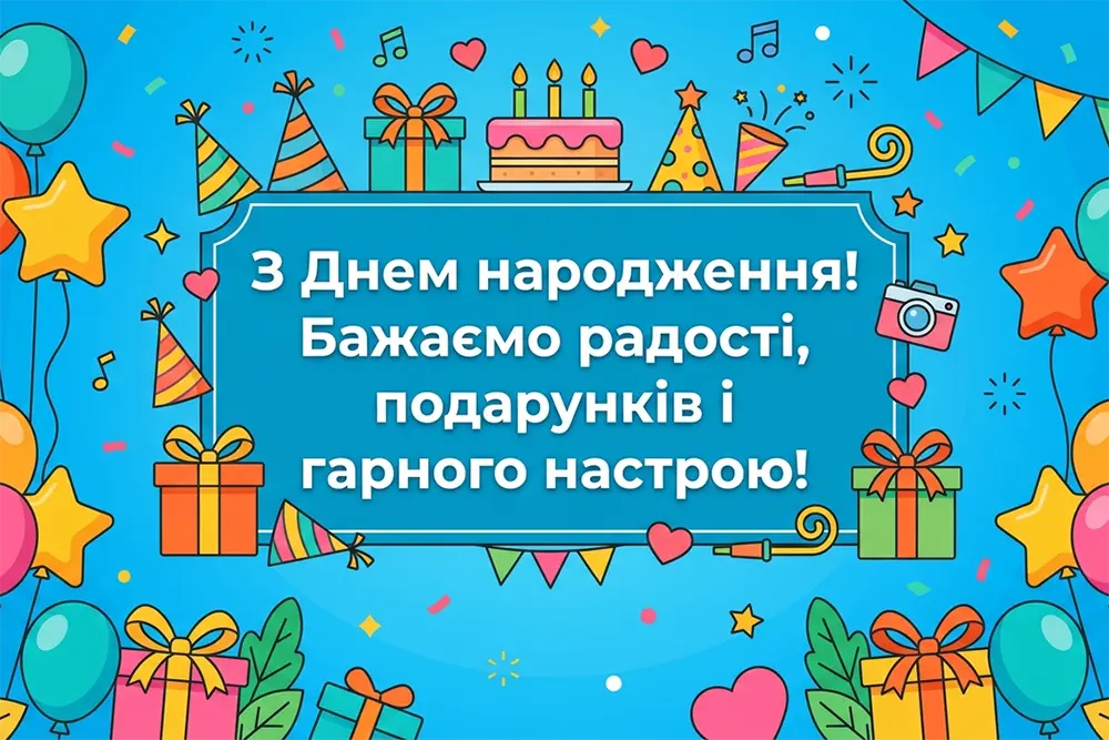 Картинки з привітаннями з днем народження для колег