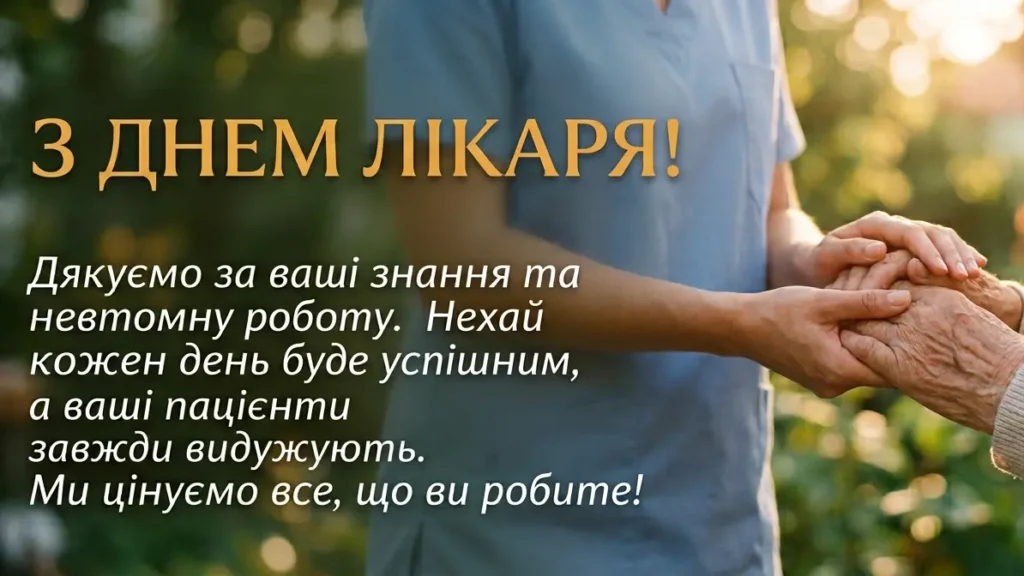 Гарне привітання з Днем медичного працівника