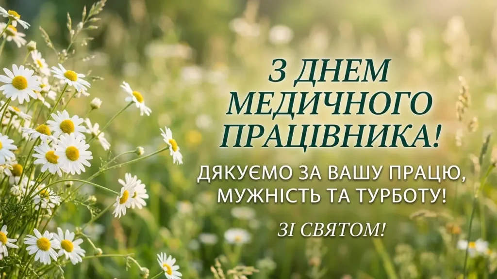 Привітання з Днем медичного працівника своїми словами