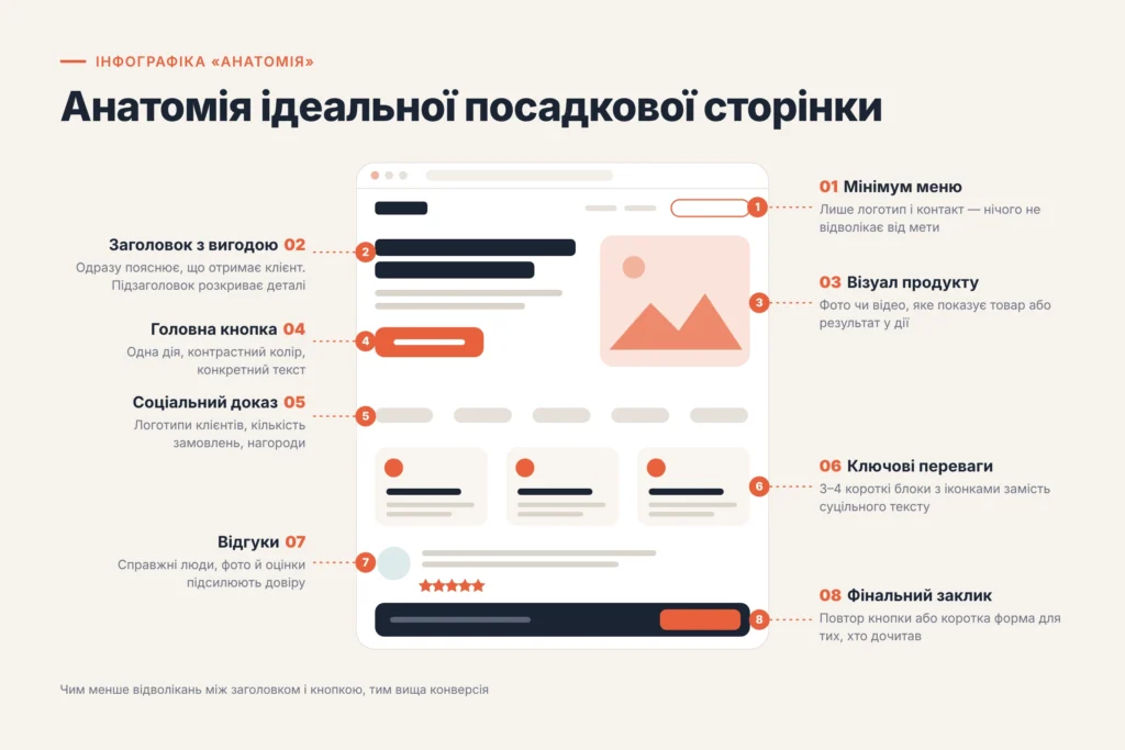 Інфографіка «анатомія» (будова об'єкта)